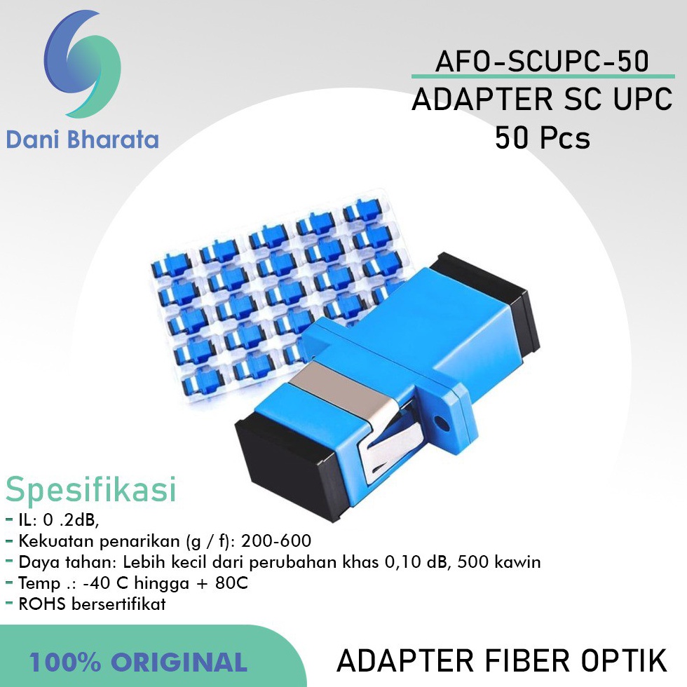 KODE L4O7 Adapter SC UPC  Konektor fiber optik  Adaptor ODP  ODC  OTB  ODF Universal