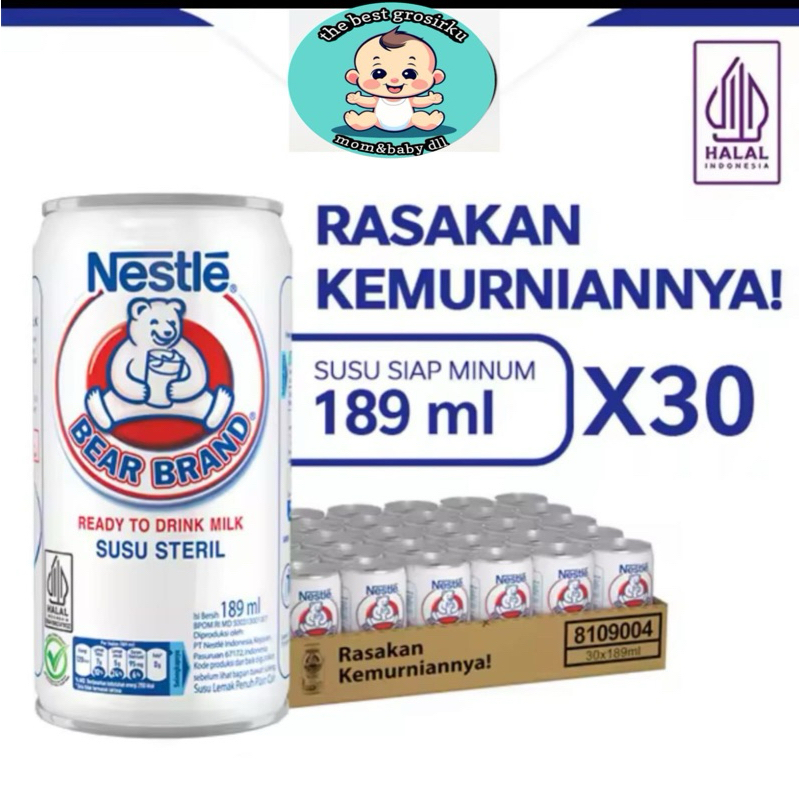 

susu kaleng beruang 1 karton 30 pcs