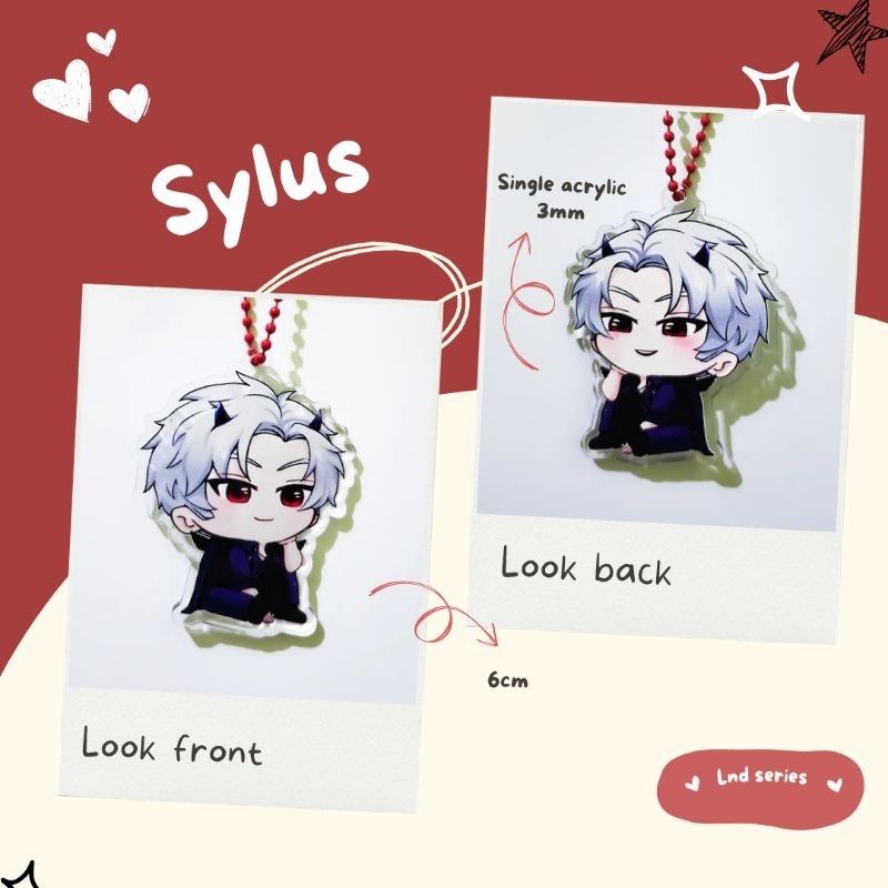 [[ Ready ]] ( Love and Deepspace )LND ACRYLIC KEYCHAIN  LND SERIES  SYLUS  ZAYNE XAVIER  RAFAYEL