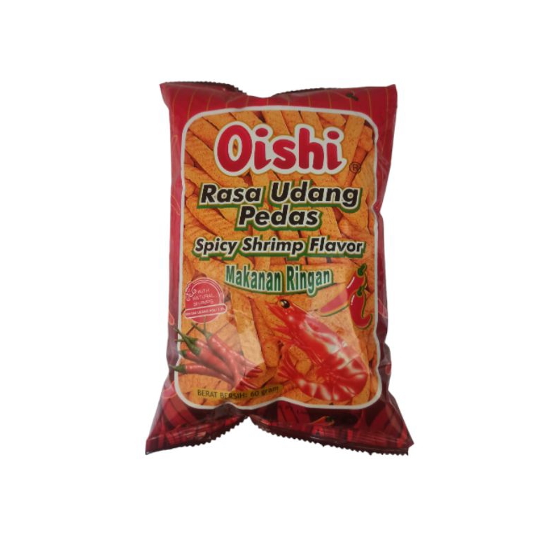 

Oishi Snack Rasa Udang Pedas 60gr