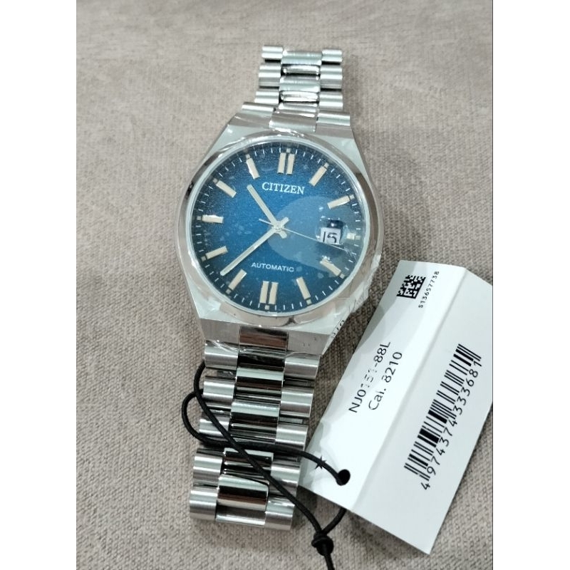 Citizen mechanical tsuyosa nj0151-88l automatic blue dial