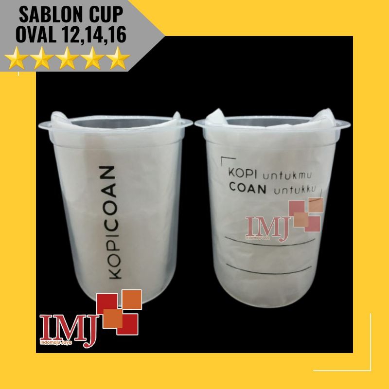 SABLON CUP OVAL STARINDO 16oz 14oz 12oz SABLON CUP OVAL STARINDO 12 oz 14 oz 16 oz SABLON CUP OVAL