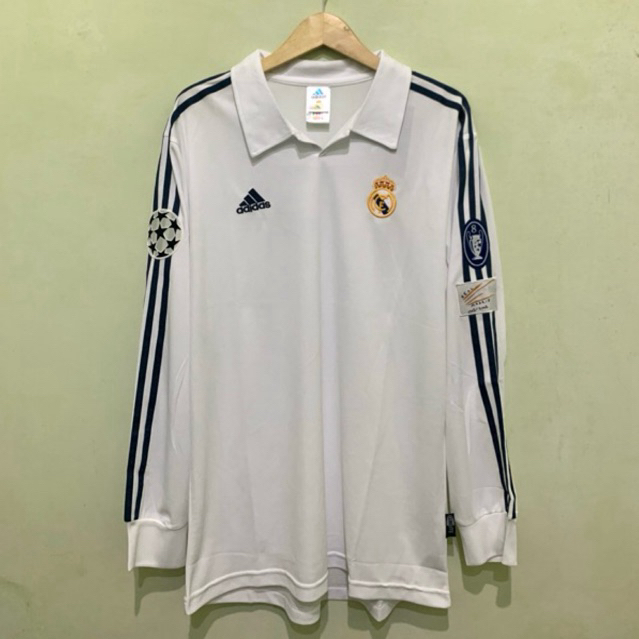 Jersey Real Madrid Home 2001/2002 Grade AAA Longsleeve Zidane - XL