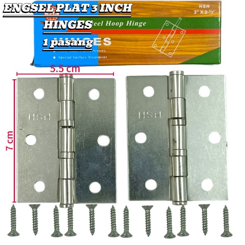 engsel pintu | engsel jendela 3 inch HINGES