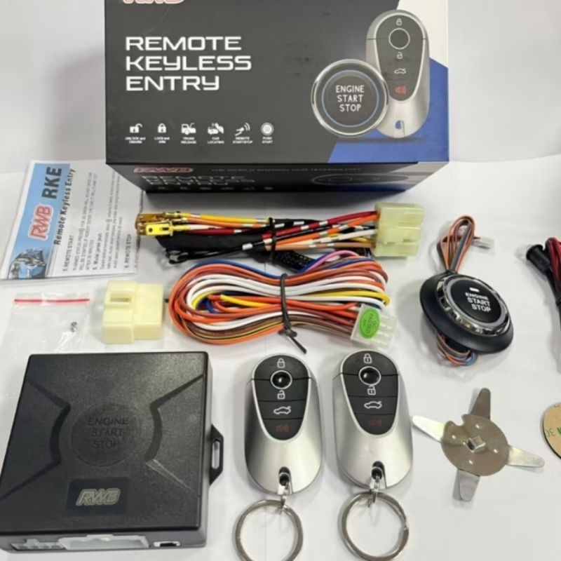 Alarm Engine Start Stop Button Immobilizer RWB - Alarm Keyless Engine Start Stop