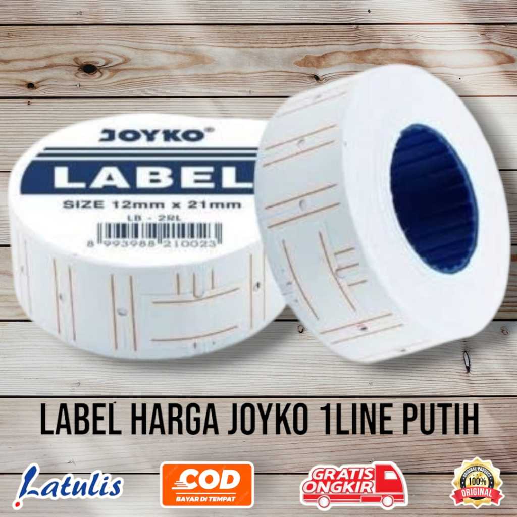 

KERTAS LABEL HARGA JOYKO 1 LINE/BARIS (12mmx21mm)