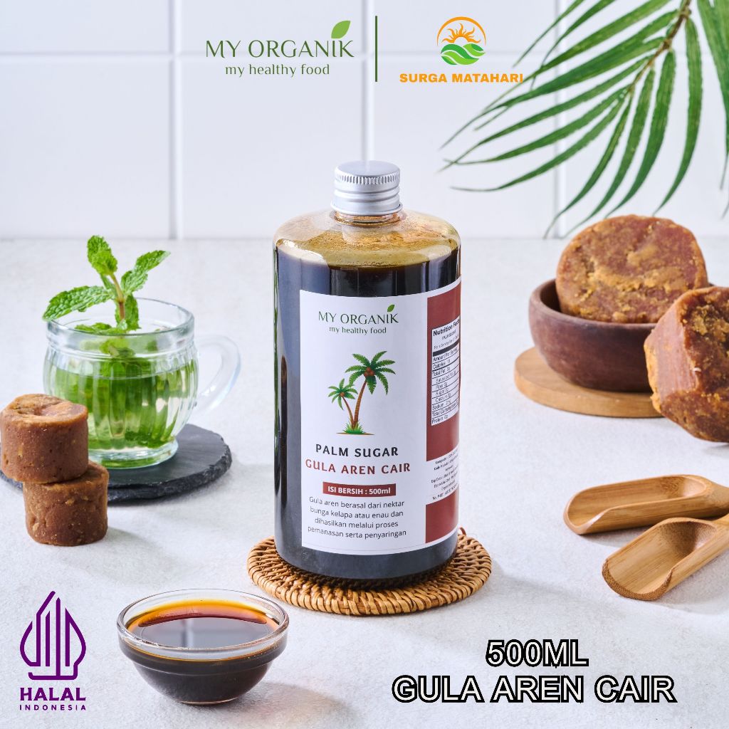 

My Organik Gula Aren Cair Organik Palm Sugar Gula Tanpa Campuran 500ml