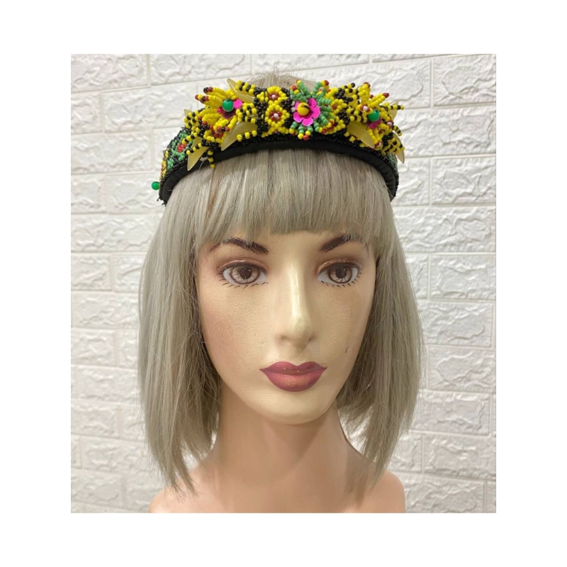 BANDO TARING DAYAK - HIASAN KEPALA BANDO KARET DAYAK