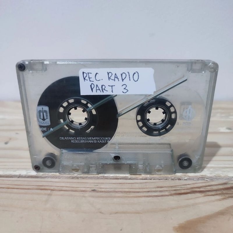 Kaset Kompilasi REKAMAN RADIO dan TAPE 3 (SHEILA ON 7, ZIVILIA, SHERINA, VIERRA & IPANG)