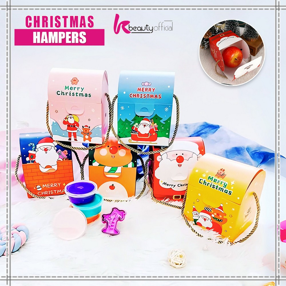 

KB-C1161 Goodie Bag Box Hampers Christmas / Kotak Hampers Natal / Kotak Kue Kering Kado Natal Box Cookies Xmas