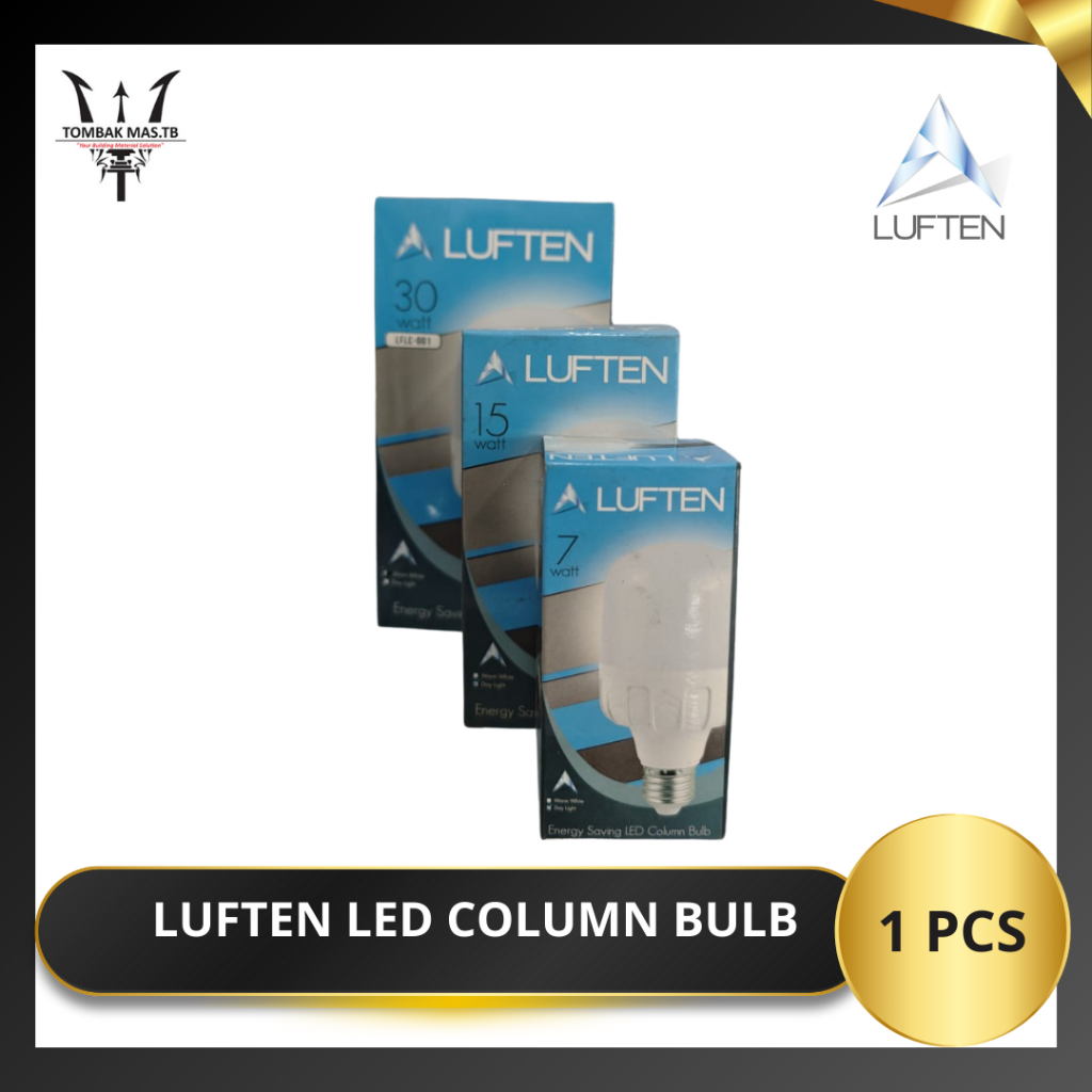 Bohlam Lampu Column LED Luften 7 Watt - Putih (5+1 pcs)