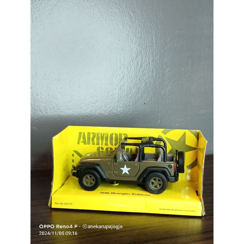 die cast Welly Jeep Wrangler Rubicon