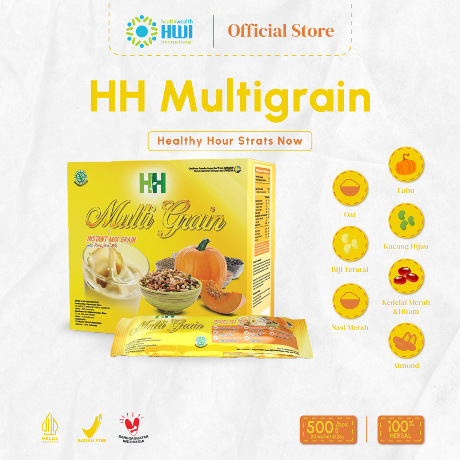 

HH Multi Grain HWI 100% Original | Minuman Serbuk Sereal dengan Aneka Biji