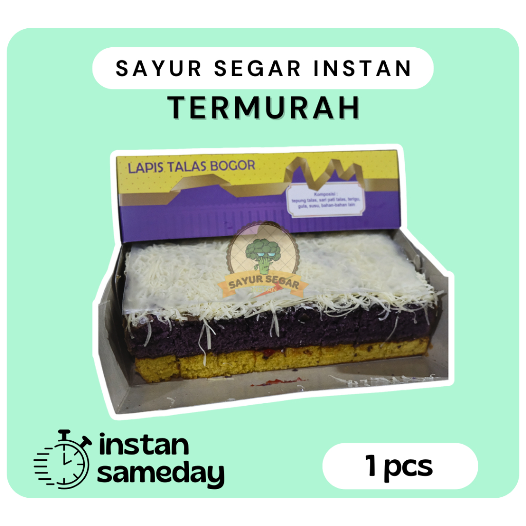 

Lapis Talas Bogor 1pcs - Sayur Segar Instan