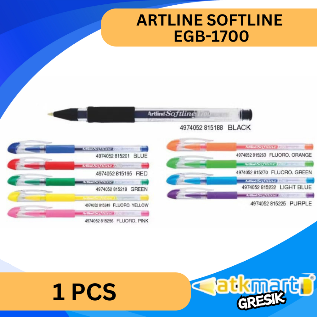

ARTLINE SOFTLINE BALLPOINT GELL PULPEN GEL EGB-1700 0.7MM