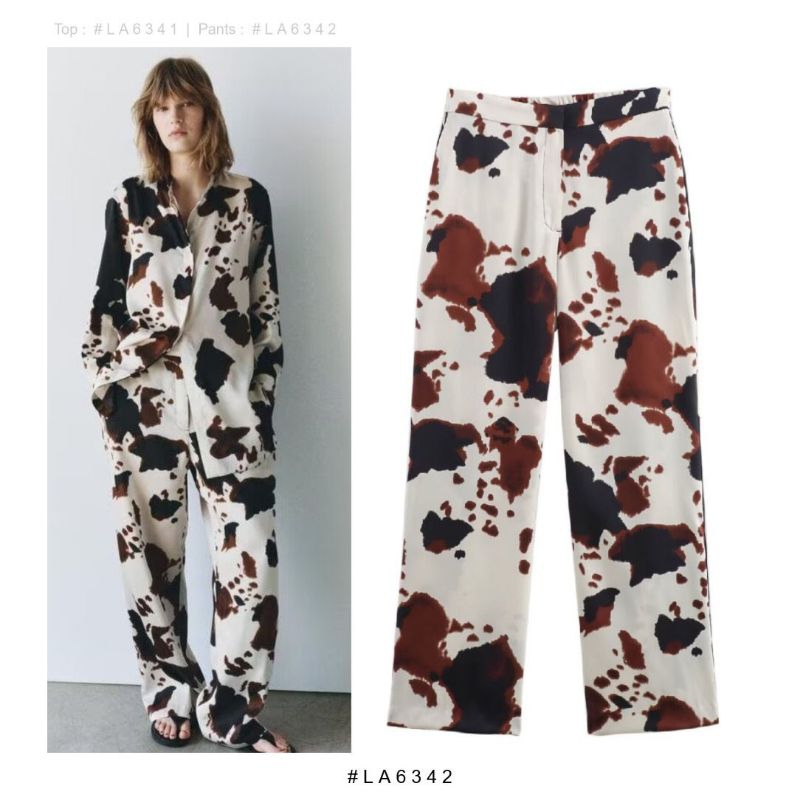 LA6342 - White Ink Graffiti | Pants Celana Panjang