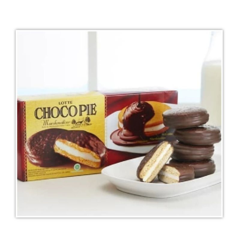 

Lotte Chocopie Marshmallow isi 6 Biskuit Cokelat Coklat Cemilan