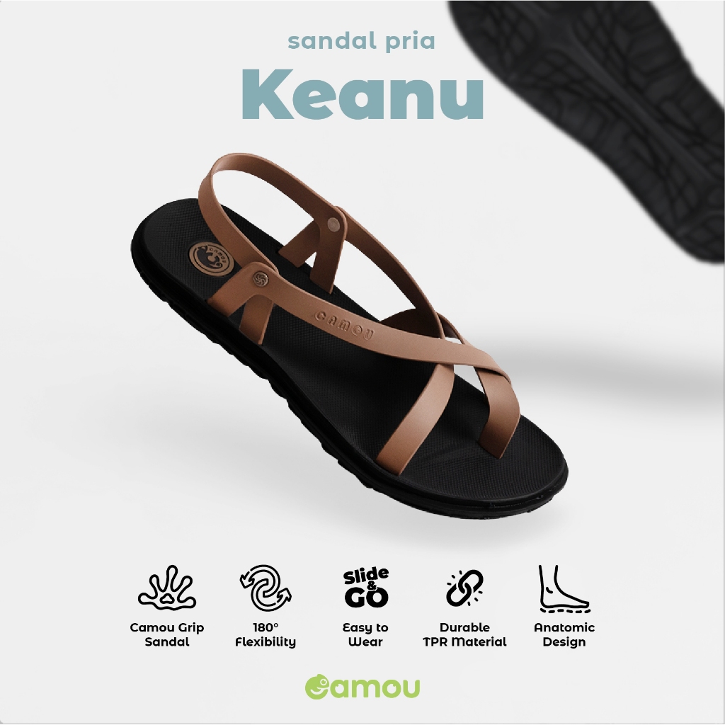 Sandal Tali Pria Keanu Anti Slip Keanu CAMOU
