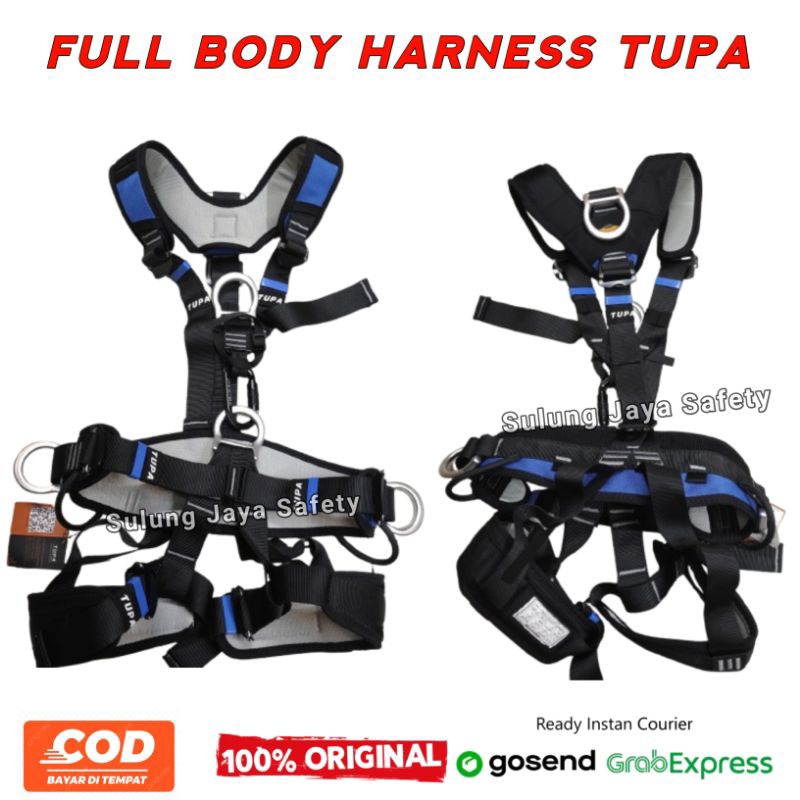 Full Body Harness Tupa Original 100% Berkualitas - Safety Climbing Harness / Safety Belt