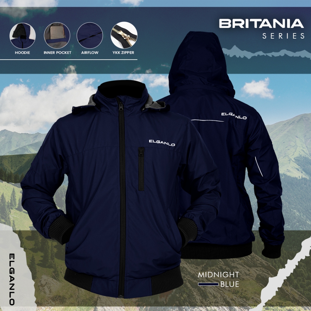 ELGANLO Jaket Pria Wanita Jacket Motor Riding Touring Harian Anti Angin Couple Hoodie Bisa dilepas, 