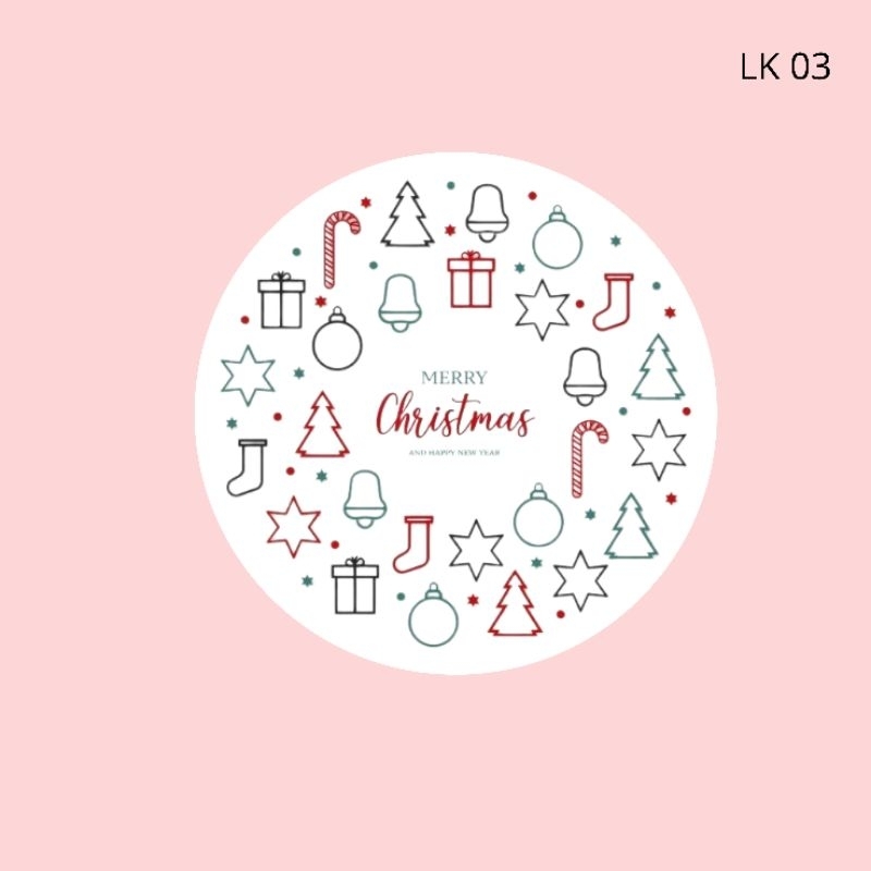 

Stiker label kemasan edisi Natal