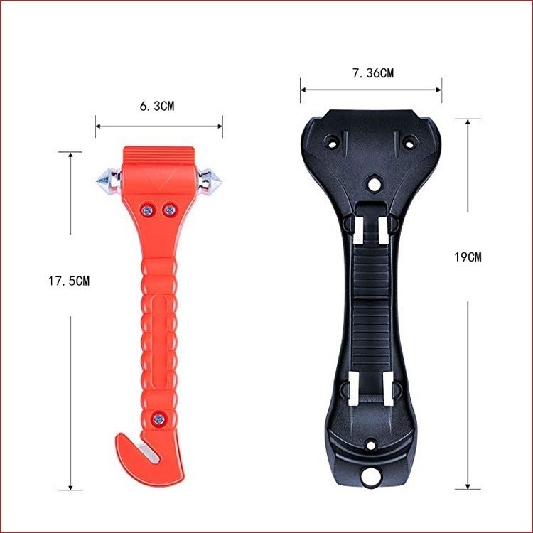 2 in1 Pemecah Kaca Palu Emergency Palu Pemecah Kaca Jendela Alat Pemecah Kaca Mobil Palu Pemecah