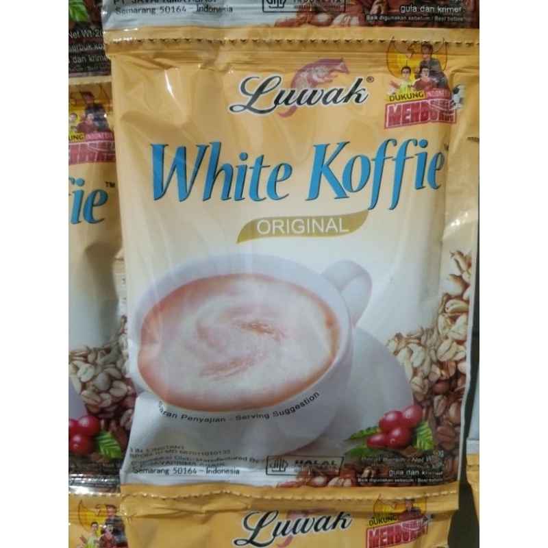 

Kopi Luwak White Koffe Original 10×20gr Kopi Tanpa ampas