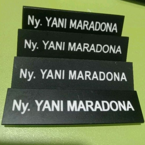 

Papan Nama / Name Tag Persit Sesuai Mupus Hitam Doff