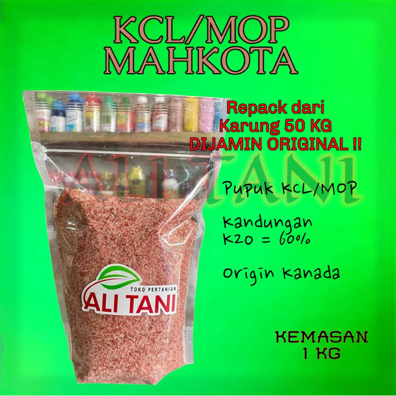 (Repack) KCL/MOP Kemasan Repack 1 KG Pupuk Buah/Pupuk K2O/Pupuk Tunggal Makro