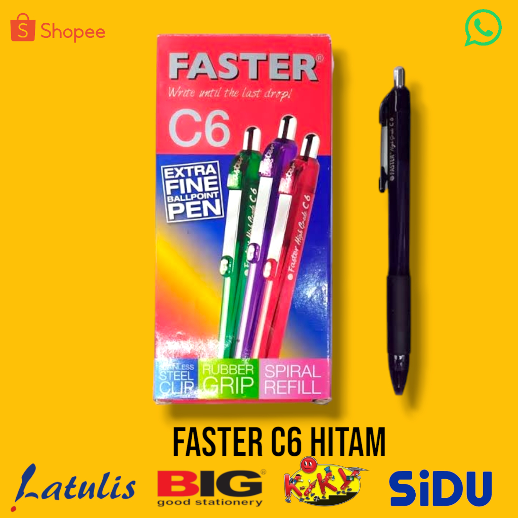 

Pulpen Faster C6 (12pcs) Murah