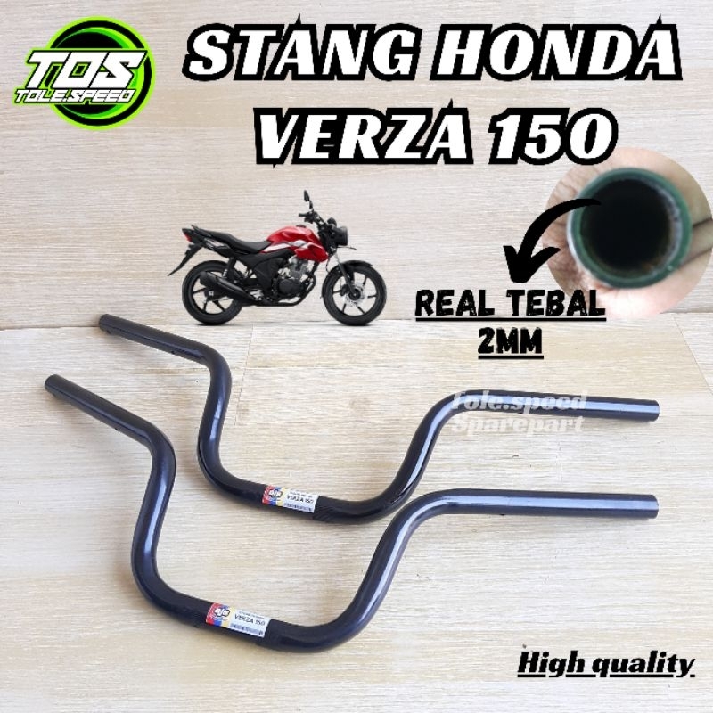 Stang Stir Variasi Aksesoris Motor Honda Verza CB 150 Model Original Ori Hitam Murah Tebal