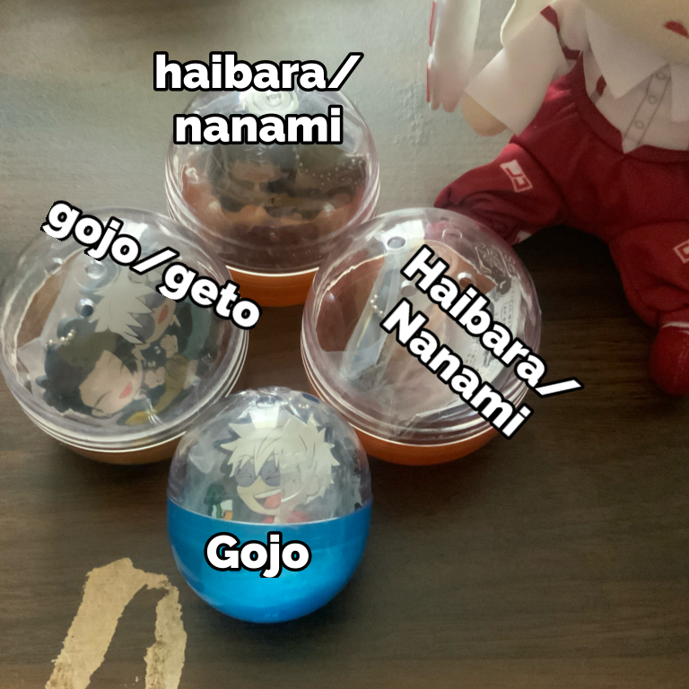 JJK Jujutsu Kaisen gachapon rubber keychain