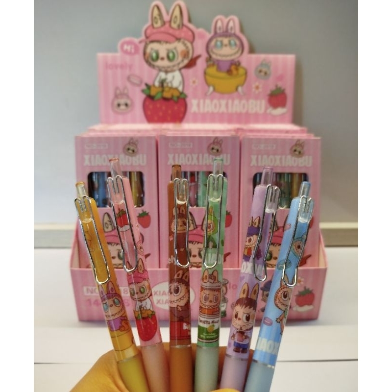 

Pulpen Cetek Monster Labubu 1Kotak 6pcs || Pulpen Labubu