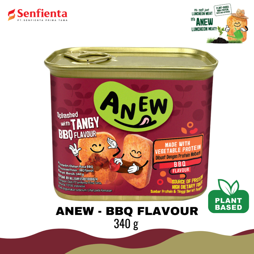 

Anew Processed Protein BBQ Flavour 340 gr | Vegetarian Luncheon Meat