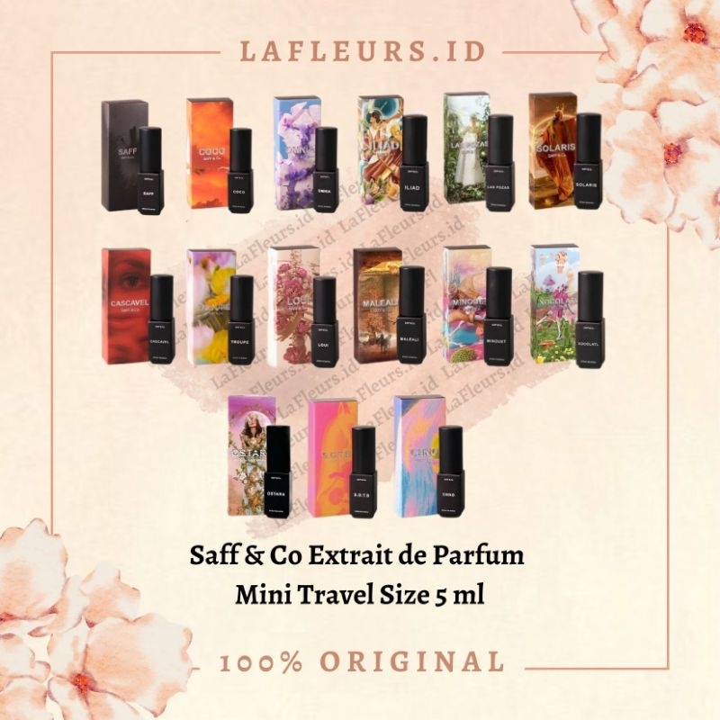 Saff and Co Extrait de Parfum Mini Travel Size 5ml / Parfum Saff n co / Saff & Co Perfume / Saffnco 