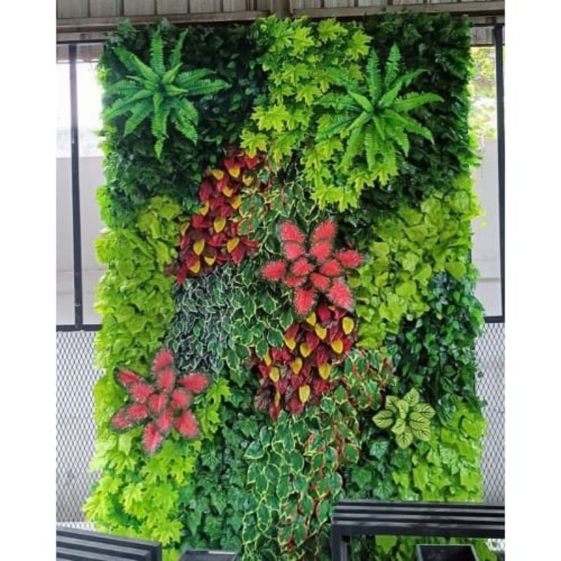 PROMO Vertical Garden Sintetis || Hiasan Bunga Artifical || Dekorasi Dinding