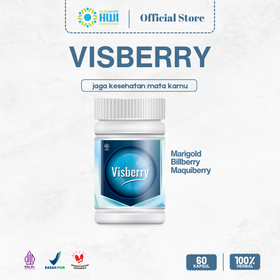 Visberry HWI 100% Original | Suplemen Kesehatan Mata