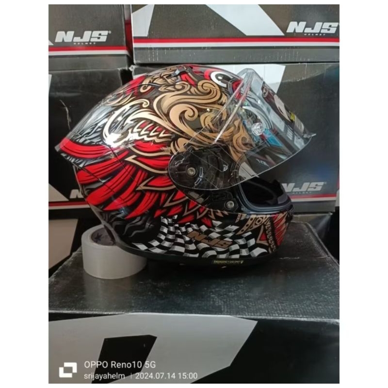 HELM NJS ZX-1R BARONG PAKET GANTENG ORIGINAL