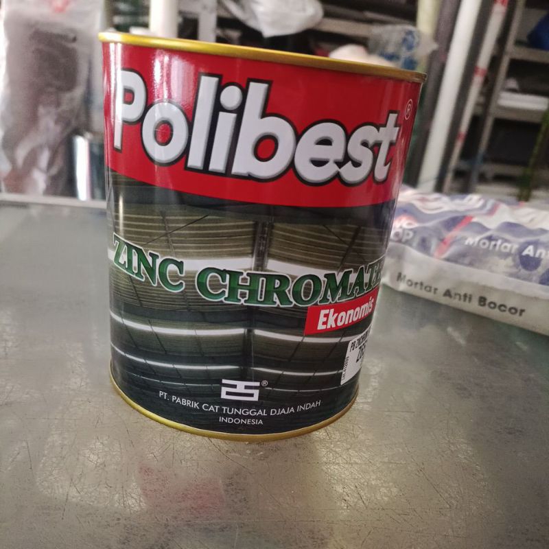 Zinc Chromate Polibest 1 kg. cat menu besi kayu Polibest