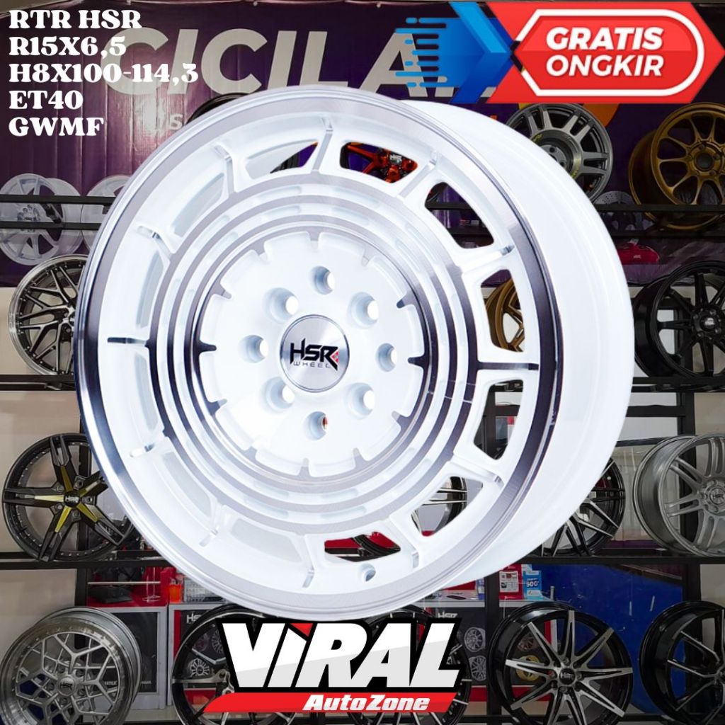 Velg Mobil Ring 15 HSR RTR R15 UNTUK KIJANG , PANTHER , CARENS , EVALIA