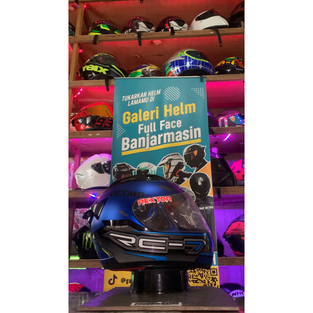 HELM KYT RC-7 CUSTOM STIKER