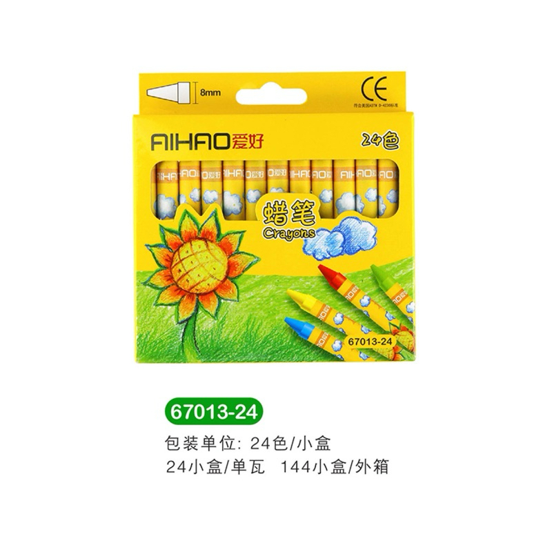

24 PCS Crayon Set Warna Lengkap untuk Anak Mengambar
