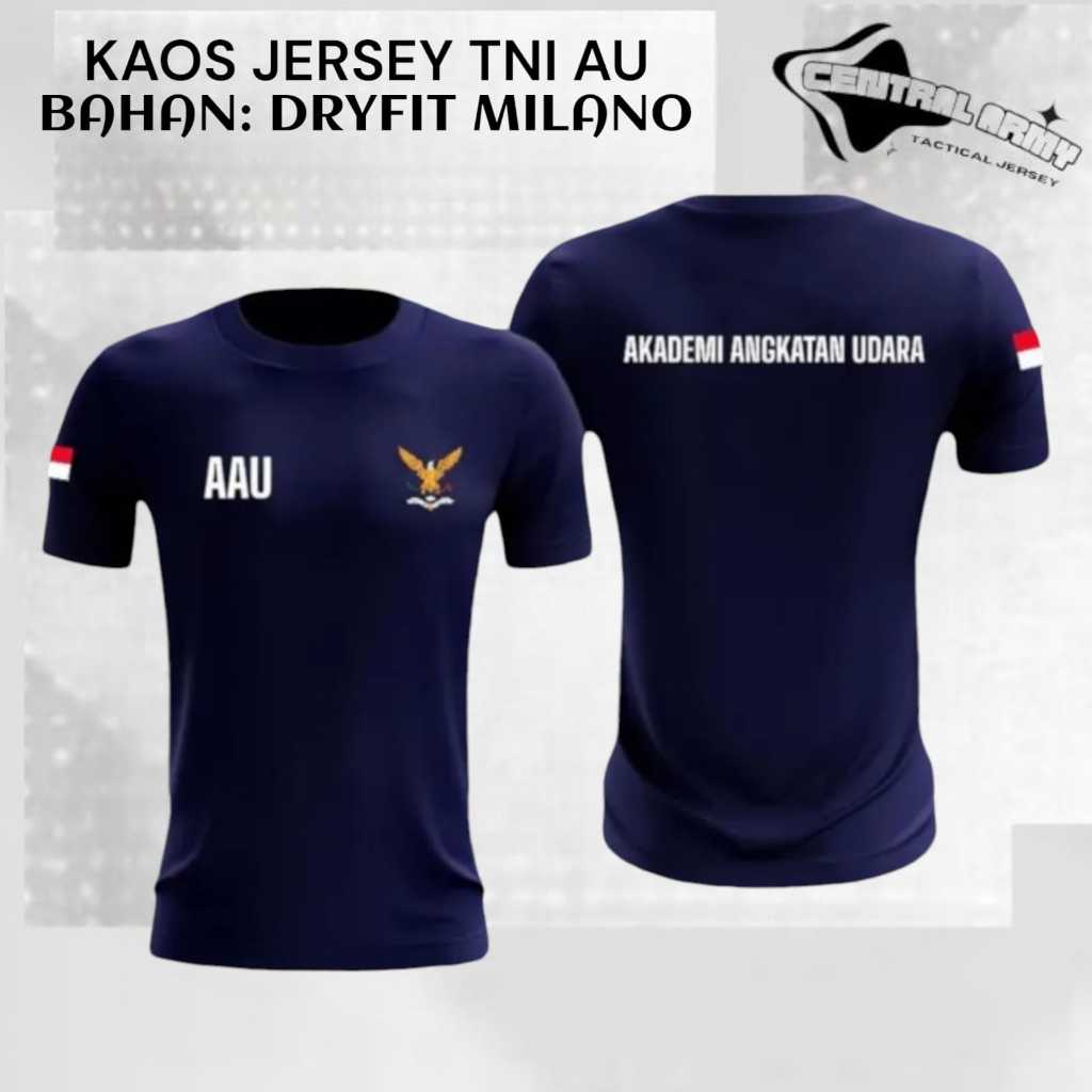 KAOS JERSEY AAU NEW 2024 /KAOS OLAHRAGA AKADEMI ANGKATAN UDARA /KAOS DALEMAN AKADEMI BAHAN DRYFIT MI