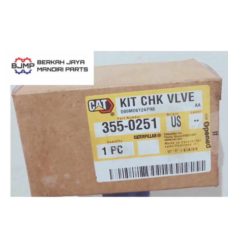 355-0251 Kit Chk Valve Caterpillar Genuine Part