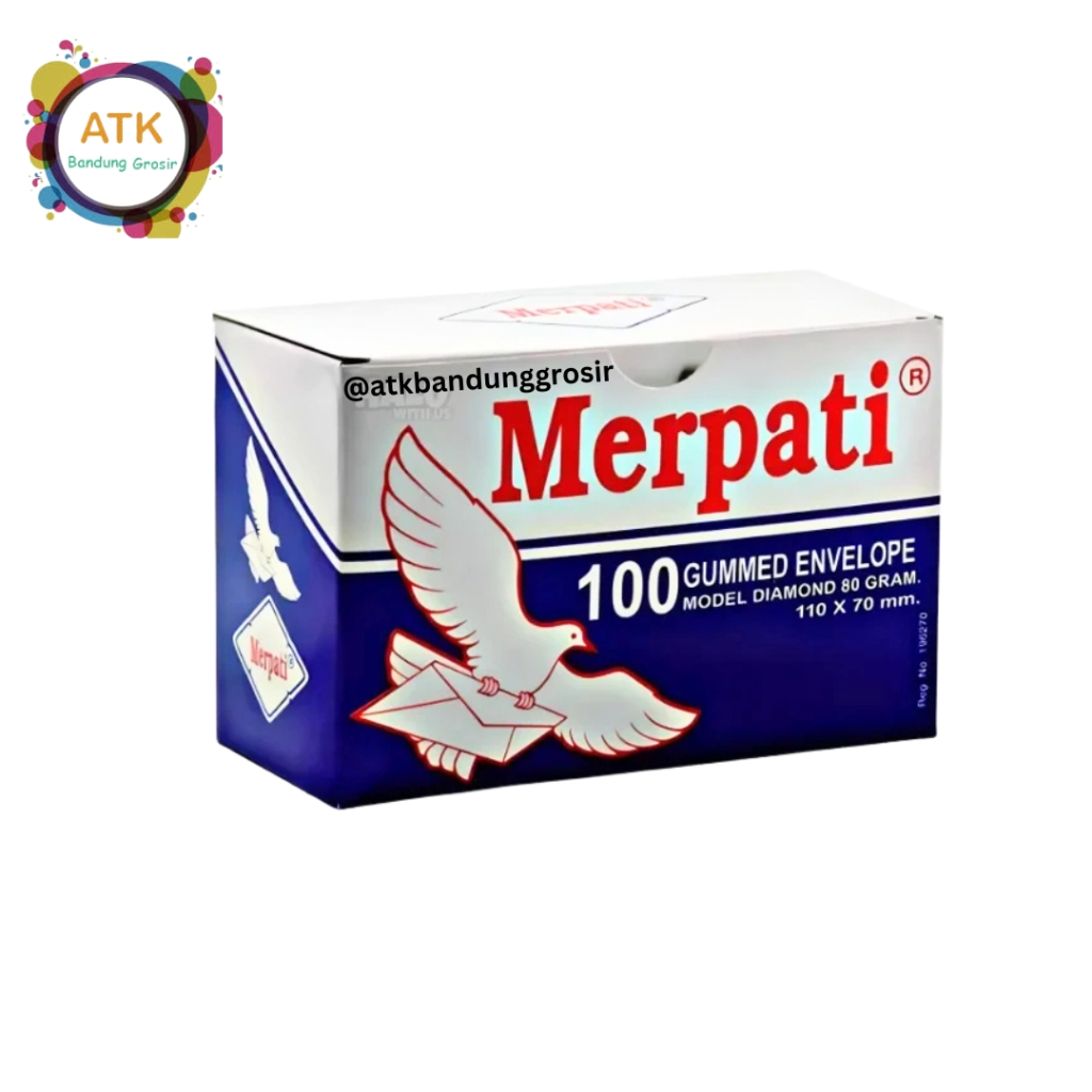 

Amplop Polos Visit Merpati Gummed 110 80 gram 110 x 70 mm - Satuan