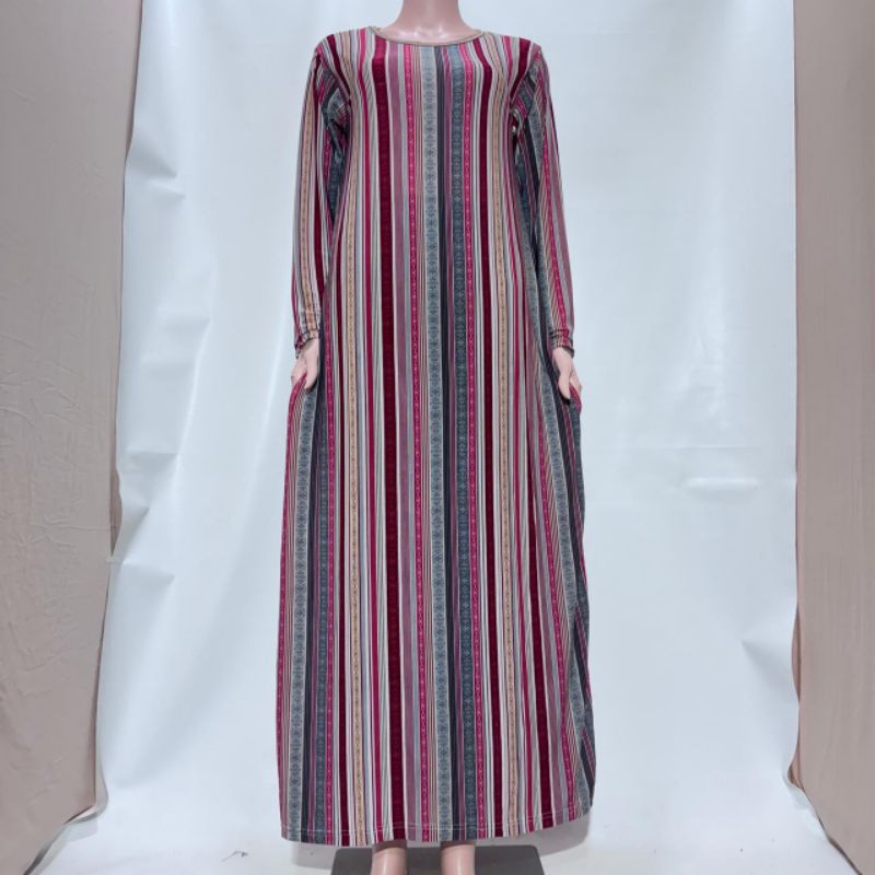 Daster gamis jumbo standar/ bahan Jersey Korea premium motif terlari model gamis terbaru
