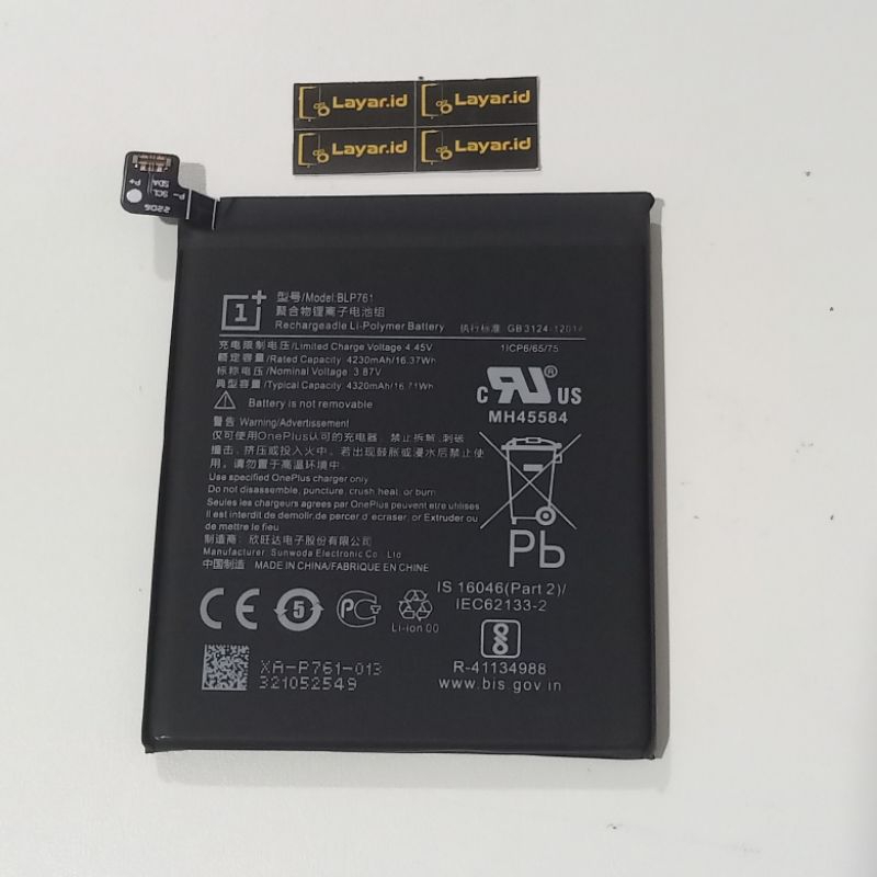BATERAI ONEPLUS 8 ORIGINAL