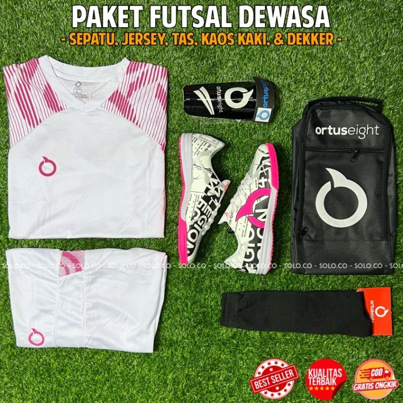 BEST DEALS Promo Sepatu Futsal Ortus Catalyst Raiden FG Lengkap Paket Komplit Sepatu Futsal