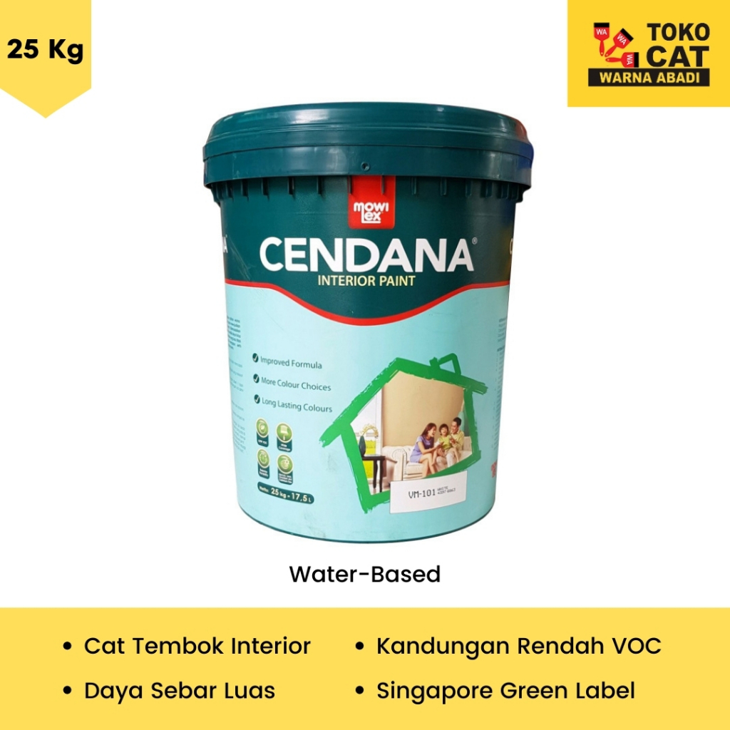 CAT TEMBOK MOWILEX CENDANA 25 KG