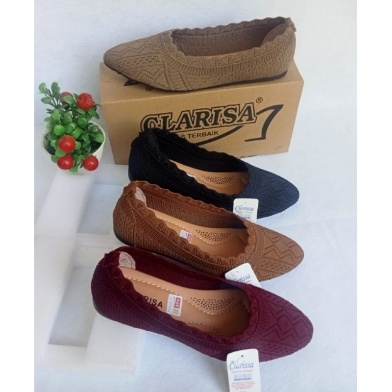 sepatu flat rajut/sepatu balet wanita